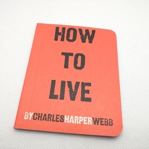 How to Live by Charles Harper Webb (Tiny Book) Blue Q OOP